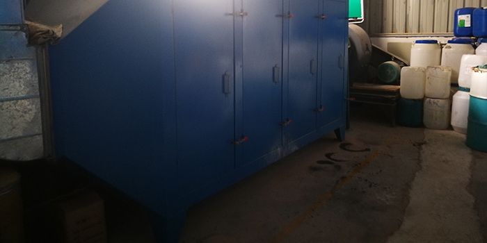 清洗劑生產廢氣處理設備環保驗收現場實拍