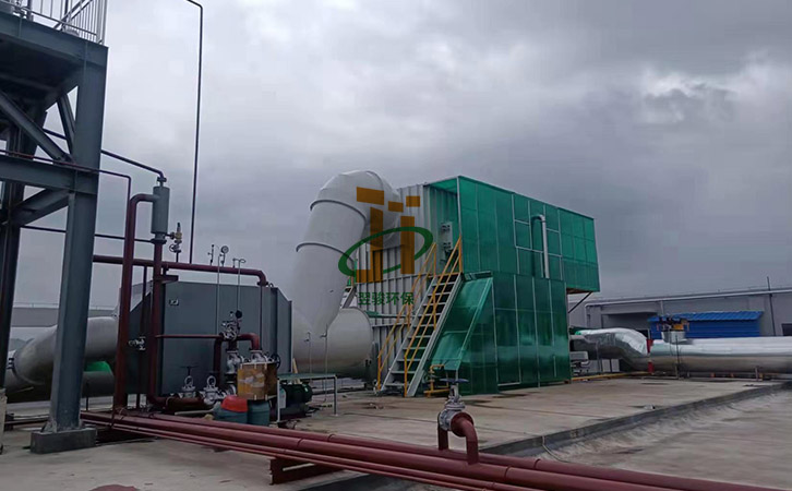 環保工程RTO廢氣處理設備安裝現場