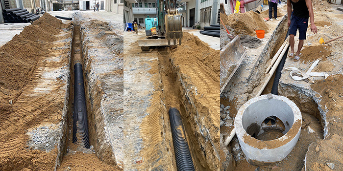 什么情況雨污分流需要隔油池？雨污分流施工現(xiàn)場(chǎng)